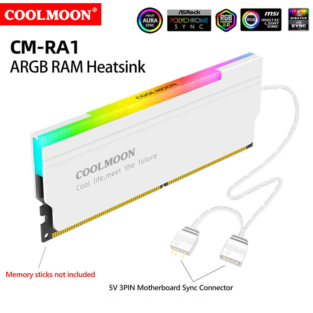COOLMOON 5V-3PIN ARGB RAM Soğu - Ddr5 Ram incelemesi ve fiyatı