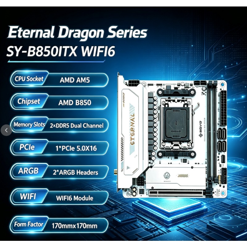 SY- B850ITX WIFI6 AMD Anakart  - Ddr5 64Gb incelemesi ve fiyatı